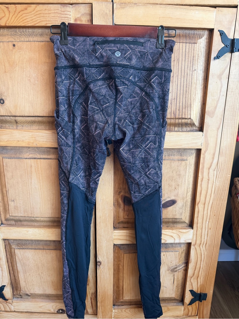 lululemon athletica Pink/Black Geometric Print Leggings